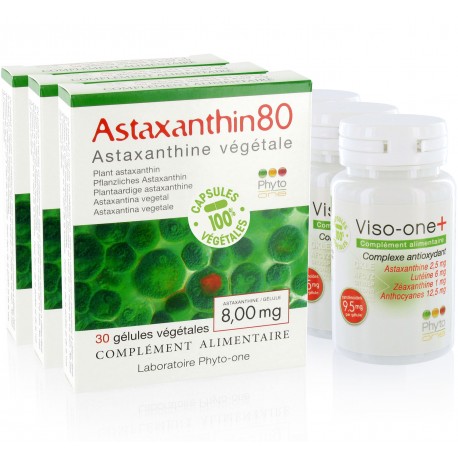 3 Pack Astaxanthin80 + Viso-one+