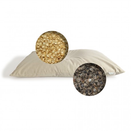 Oreiller cervical Bio Bicouche Billy 40x60 : Millet et Sarrasin