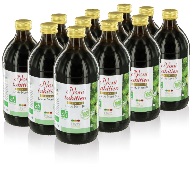 12 Jus de Noni tahitien Bio